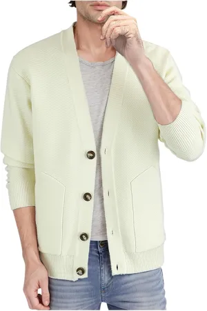 Men Cardigan Sweaters Chunky Knitted Cardigan Button Down Sweater V Neck Long Sleeve Sweaters Lightweight Cardigan