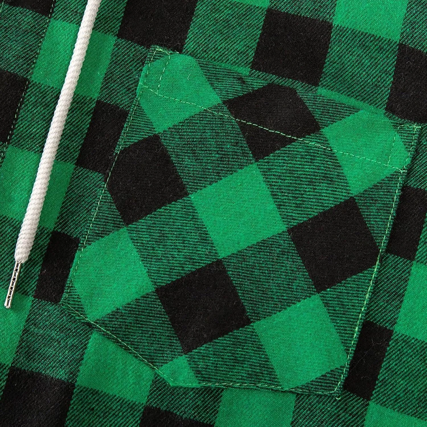 Men Hoodie Jacket Plaid Button Down Shirts 2024 Fall Comfy Oversize Fashion Lightweight Loose Casual Warm Coats