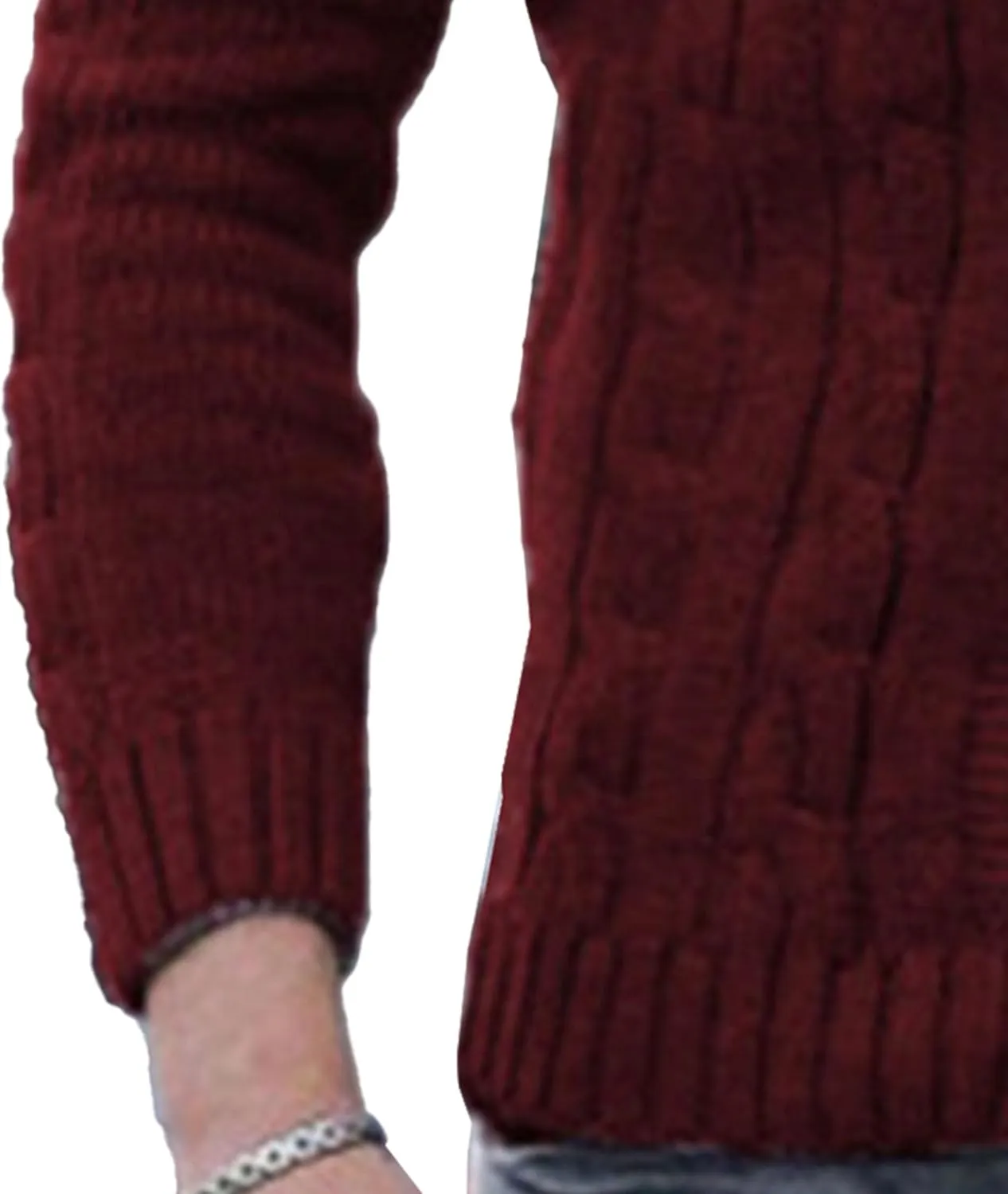 Men V Neck Button-Down Cardigan Casual Shawl Collar Button up Sweaters Cable Knit Ribbed Cardigans Sweater