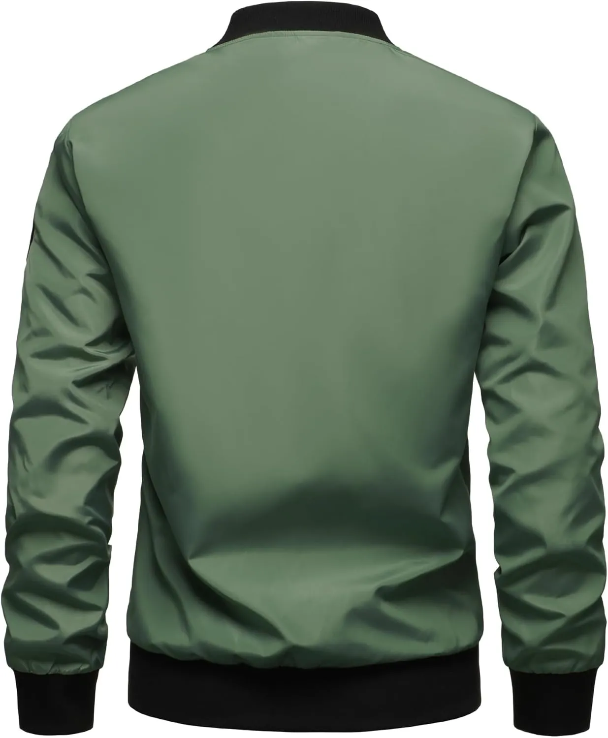 Men's Bomber Jacket Fashion Stylish Lightweight Windbreaker Casual Spring Fall Jackets for Men with Pockets