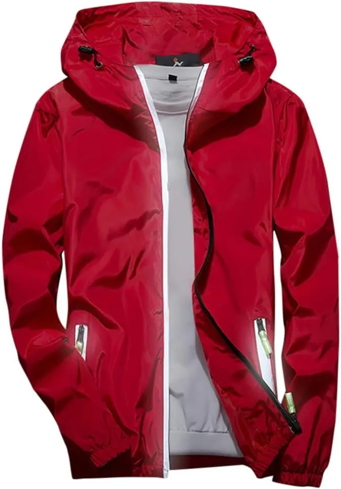 Men's Bomber Jacket Warm Waterproof Puffer Jacket Hooded Windproof Winter Coat Jacket, M-7XL