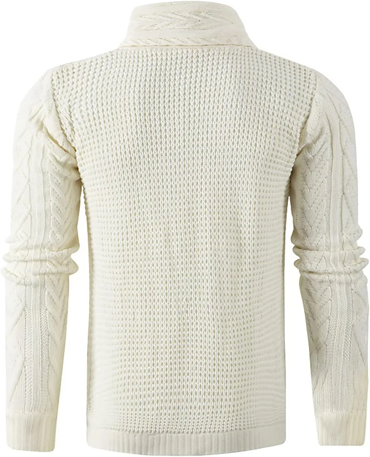 Men's Cardigan Shawl Collar Sweater Cardigans Button Up Knit Cardigan Outwear Slim Fit Lightweight Cable Knit Sweaters
