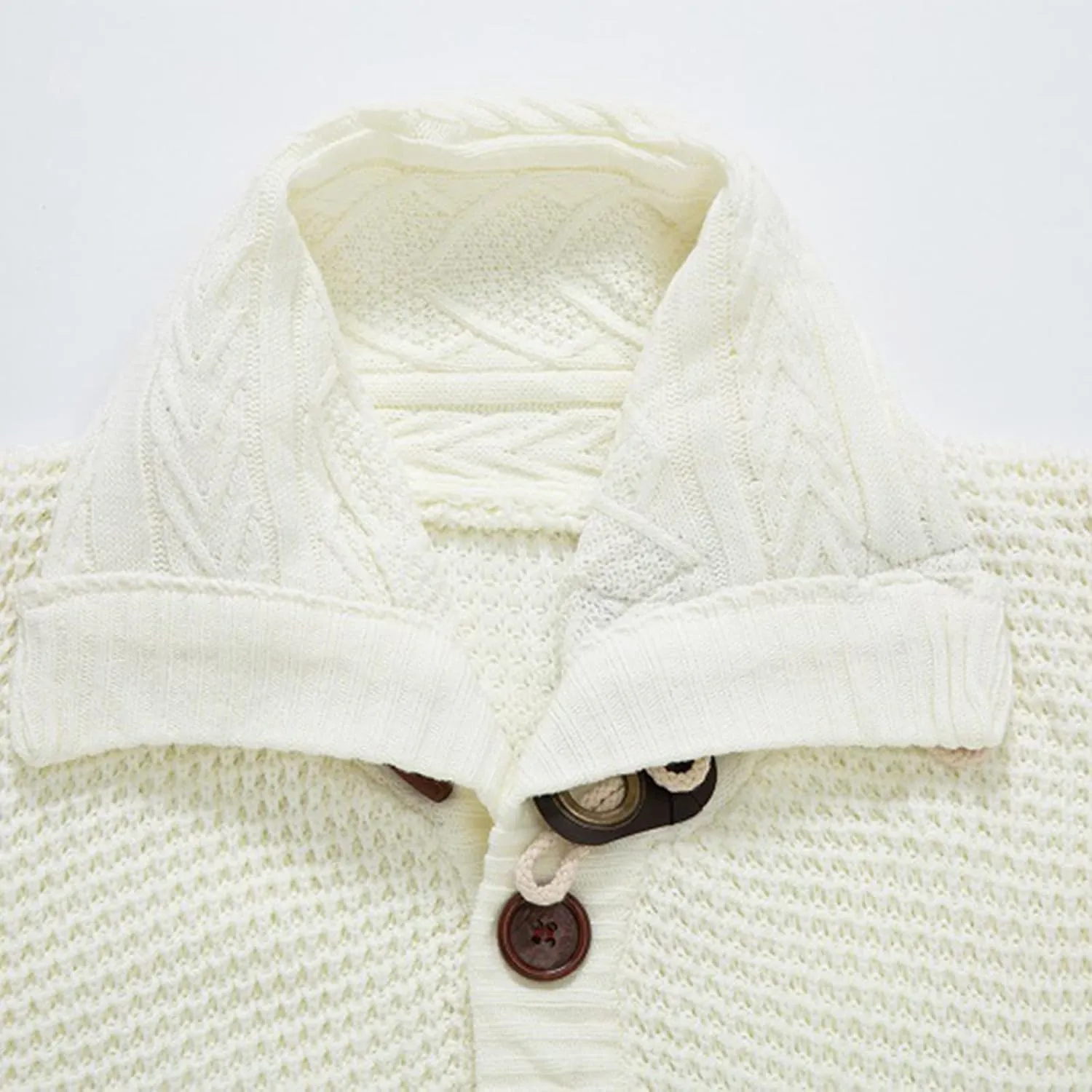 Men's Cardigan Shawl Collar Sweater Cardigans Button Up Knit Cardigan Outwear Slim Fit Lightweight Cable Knit Sweaters