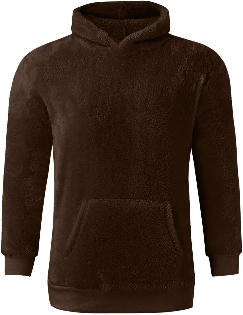 Mens Casual Hooded Sweatshirts With Pocket Soft Comfy Solid Pullover Hoodies Trendy Classic Fleece Sweat Shirts Tops