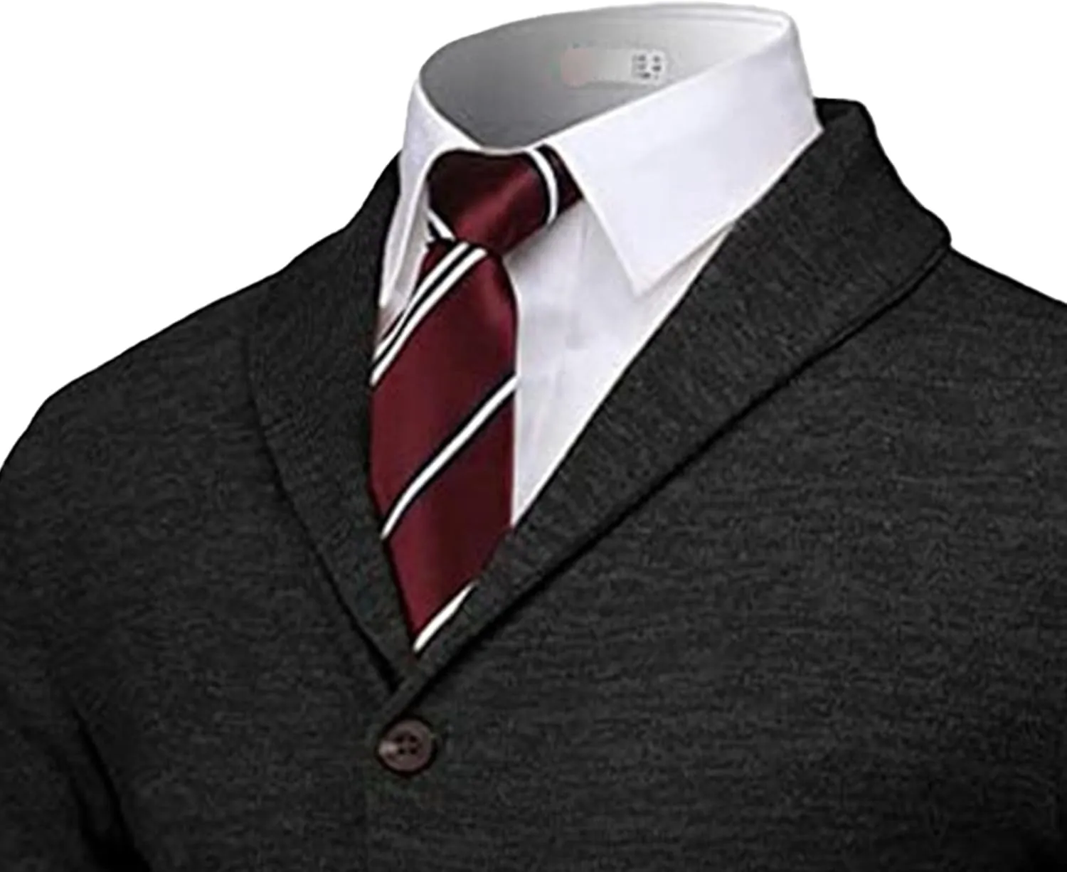 Mens Casual Open Front Long Sleeve Button up V-Neck Knitted Sweaters Causal Slim Fit Cardigans Pocket
