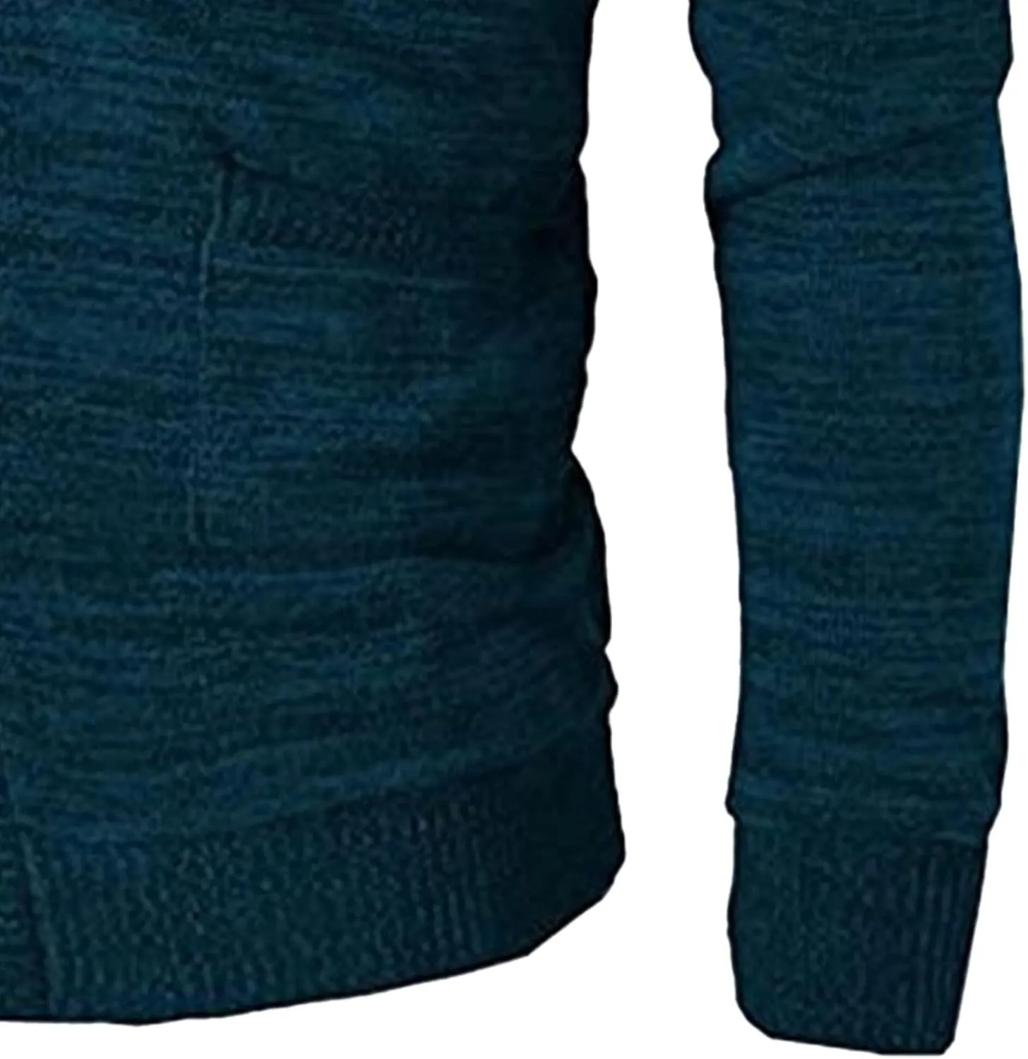 Mens Casual Open Front Long Sleeve Button up V-Neck Knitted Sweaters Causal Slim Fit Cardigans Pocket