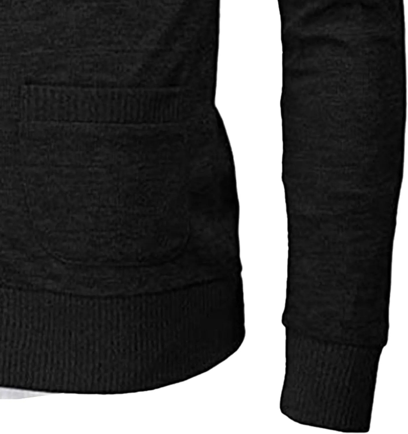 Mens Casual Open Front Long Sleeve Button up V-Neck Knitted Sweaters Causal Slim Fit Cardigans Pocket