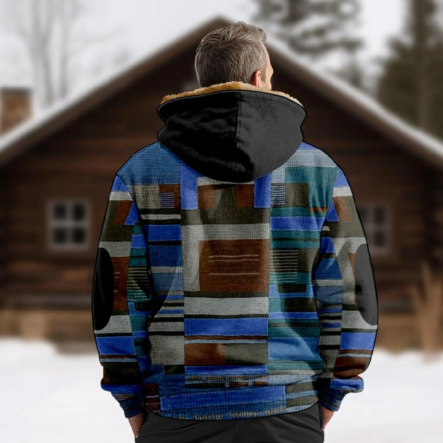 Men's Casual Sweatshirts Coats Long Sleeve Zipper Hooded Soft Elegant Coat Outdoor Jacket for Men