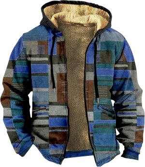 Men's Casual Sweatshirts Coats Long Sleeve Zipper Hooded Soft Elegant Coat Outdoor Jacket for Men