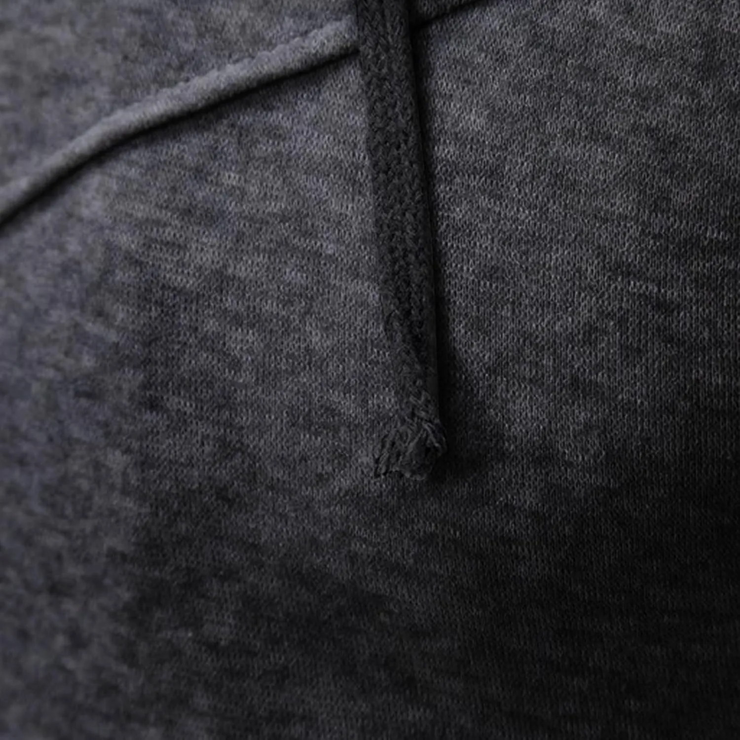 Men's Double Zipper Stand Collar Jacket Drawstring Long Sleeve Hooded Sweatshirt Fashion Casual Jacket with Pockets
