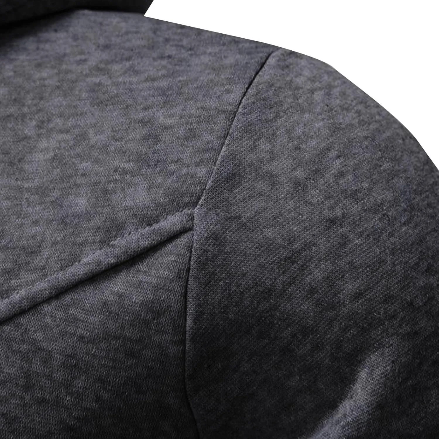 Men's Double Zipper Stand Collar Jacket Drawstring Long Sleeve Hooded Sweatshirt Fashion Casual Jacket with Pockets
