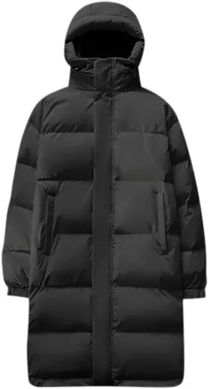 Men's Extra Long Parka Winter Coats Hooded Puffer Jacket Heavy Warm Water Resistant Outerwear For Cold Weather
