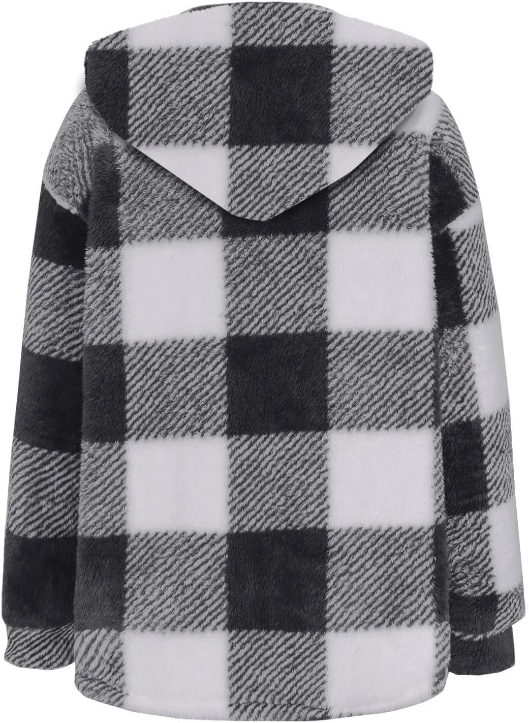 Mens Fleece Fuzzy Jackets Casual Lightweight Hooded Warm Long Sleeve Soft Comfy Fall Winter Coats
