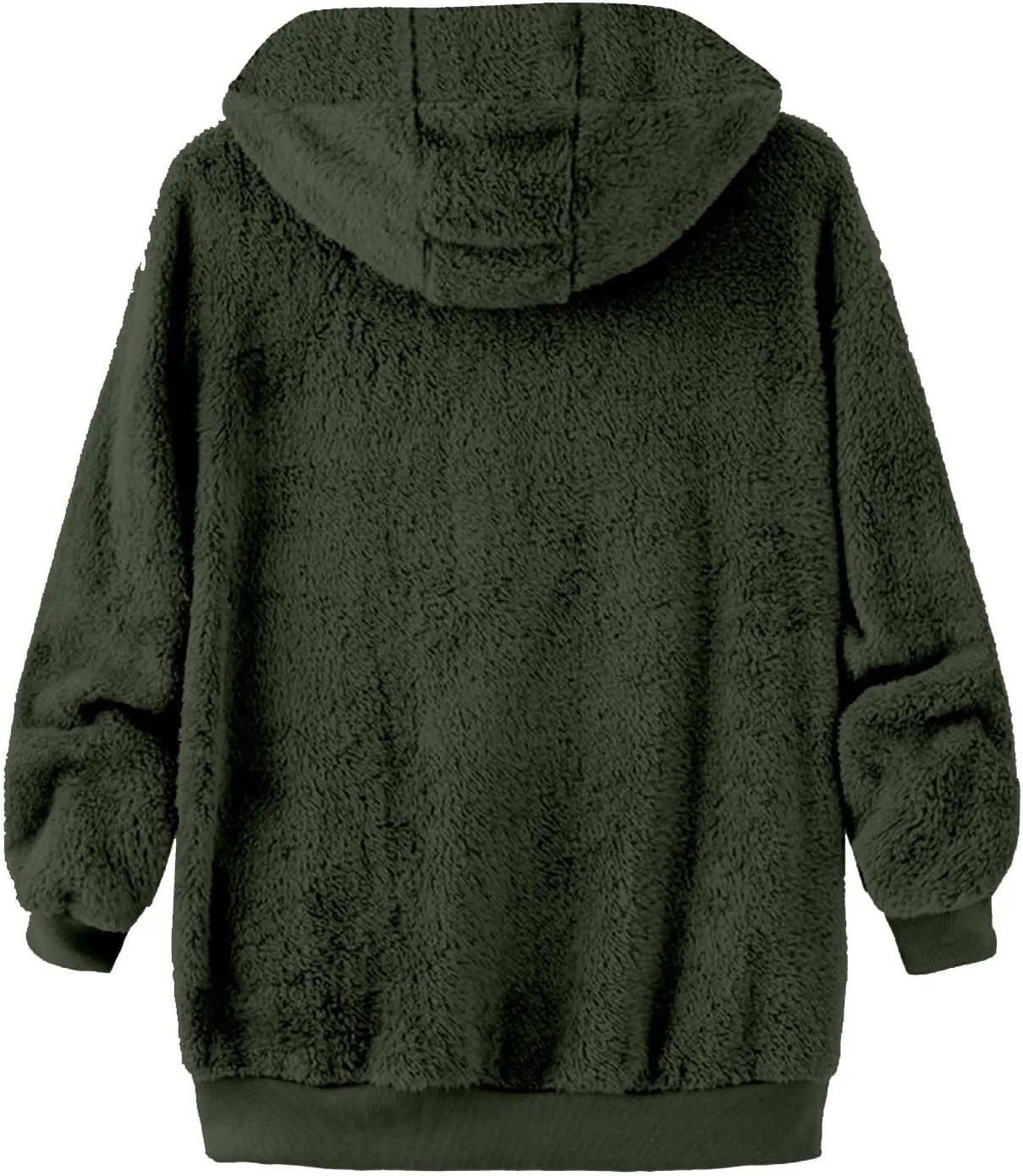 Mens Fuzzy Sherpa Hoodie Sweatshirts Soft Long Sleeve Zip up Sweatshirt Fall Outwear Winter Hooded Jacket with Pocket