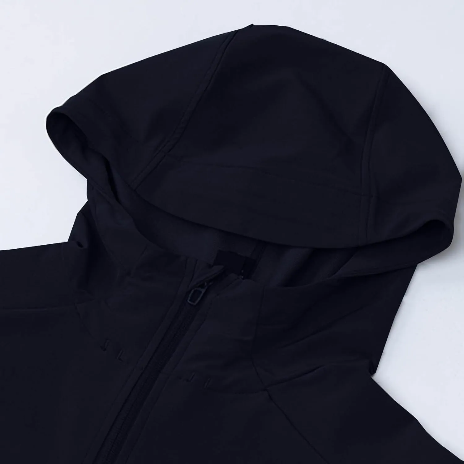 Men's Jackets Lightweight Fashion Long Sleeve Solid Color Zipper Hooded Jacket Classic Breathable Outdoor Jacket