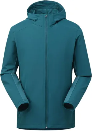 Men's Jackets Lightweight Fashion Long Sleeve Solid Color Zipper Hooded Jacket Classic Breathable Outdoor Jacket