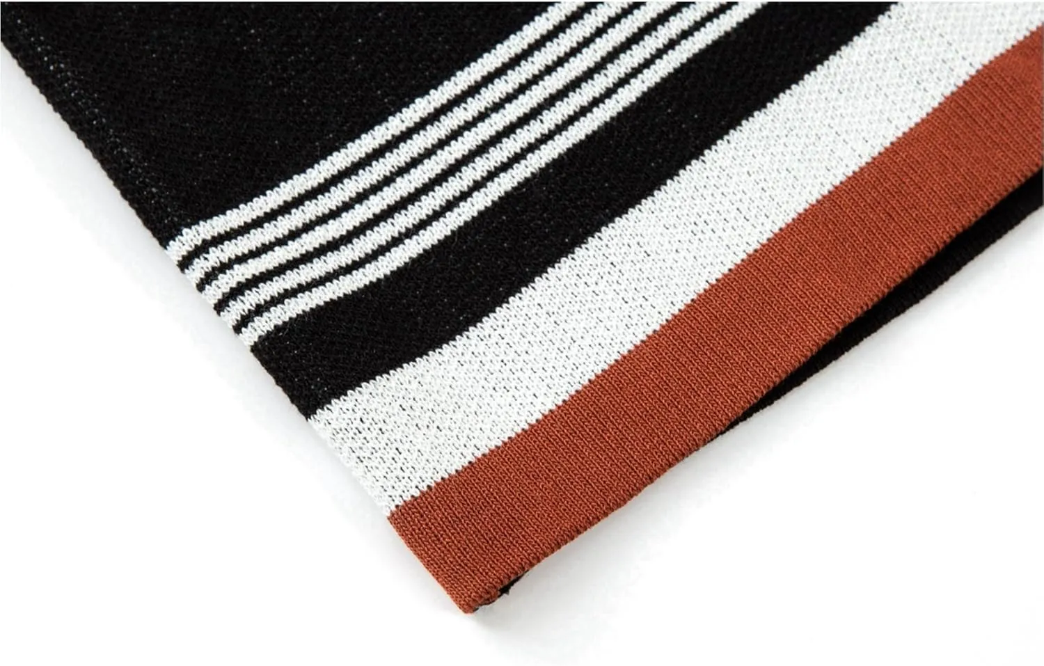 Men's Knit Cardigan Sweaters, Long Sleeve Contrast Striped Vintage Casual Button Down Lightweight Cardigan Sweaters