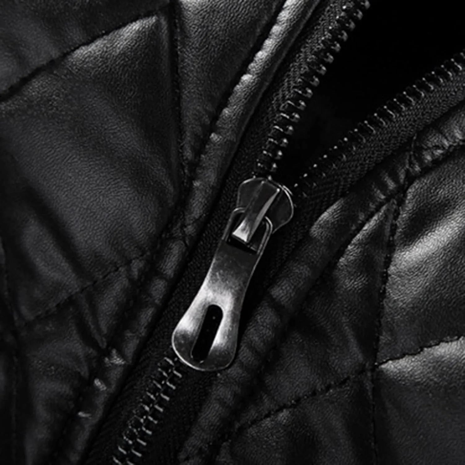 Mens Leather Jacket Motorcycle Faux Leather Bomber Jacket Lightweight Vintage Classic Zip Up Biker Pu Leather Jackets