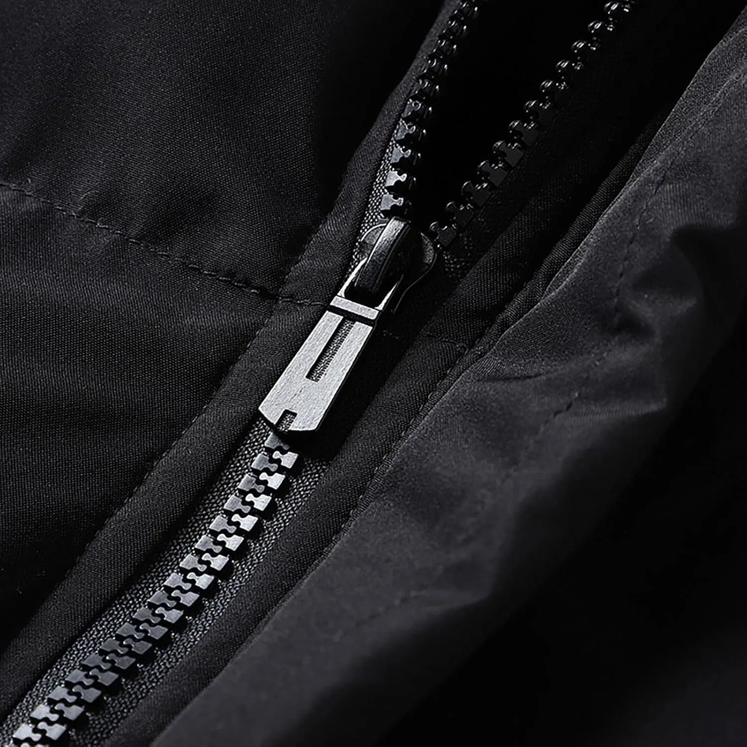 Men's Ski Jacket Waterproof Warm Heavyweight Packable Windproof Insulated Jackets Thermal Zip Up Puffer Jacket