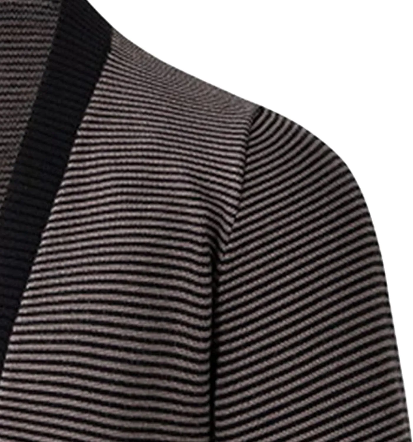 Mens Striped Cardigan Sweaters Long Sleeve V Neck Button Down Cardigans Lightweight Knitted Sweaters With Pockets