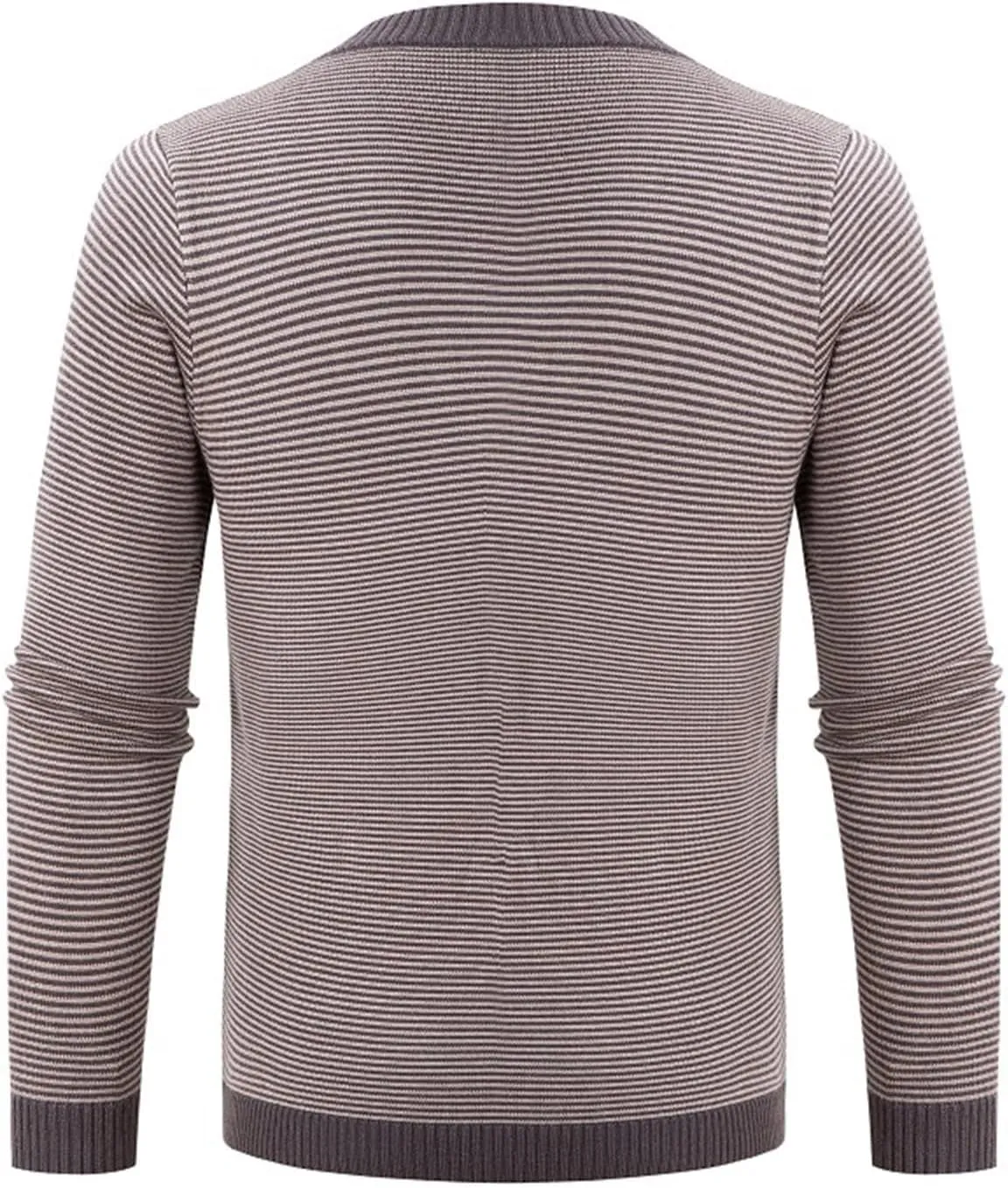 Mens Striped Cardigan Sweaters Long Sleeve V Neck Button Down Cardigans Lightweight Knitted Sweaters With Pockets