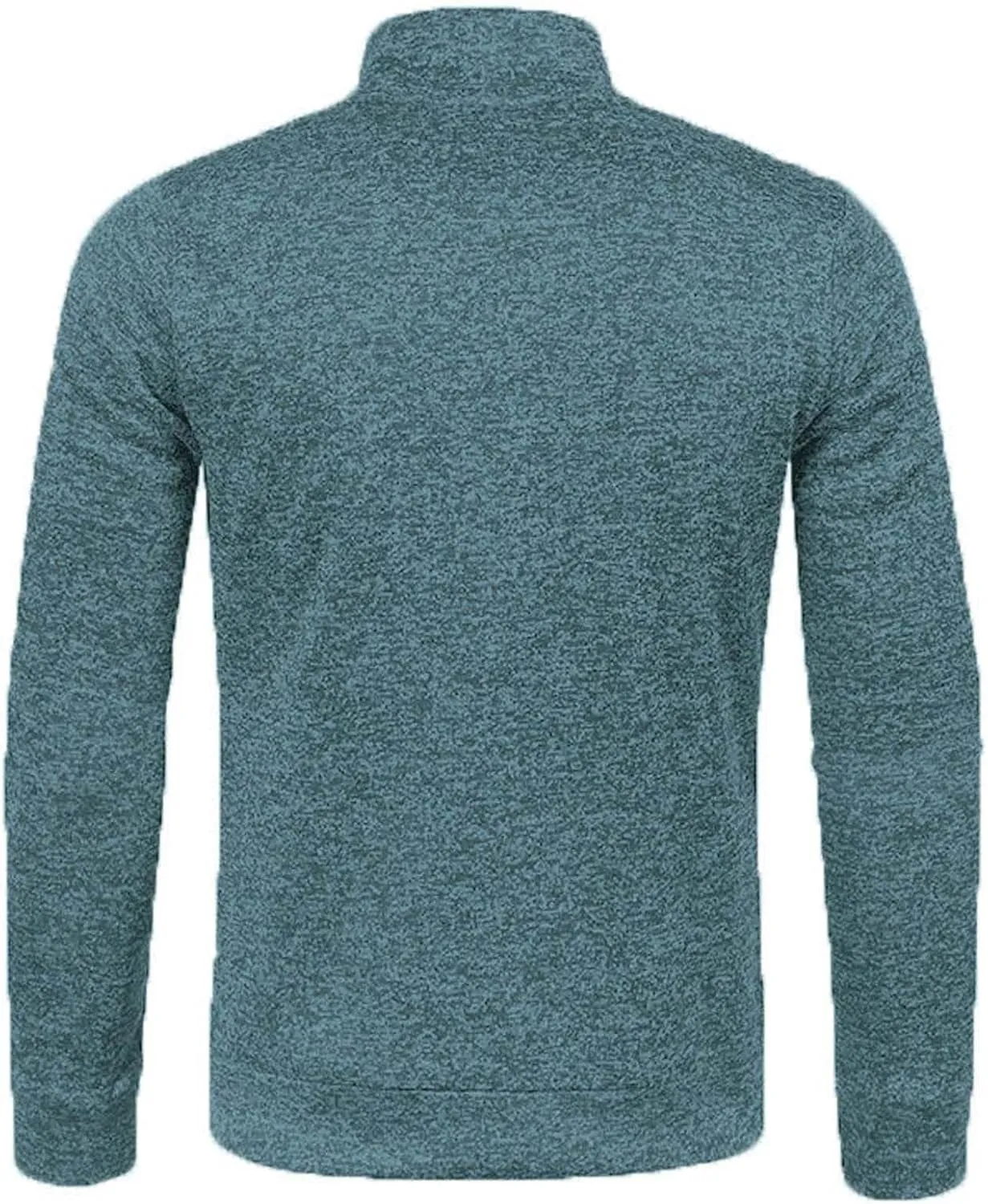 Mens Sweater Cardigan Full Zip Knitted Long Sleeve Sweaters Trendy Lightweight Casual Stand Collar Solid Cardigans