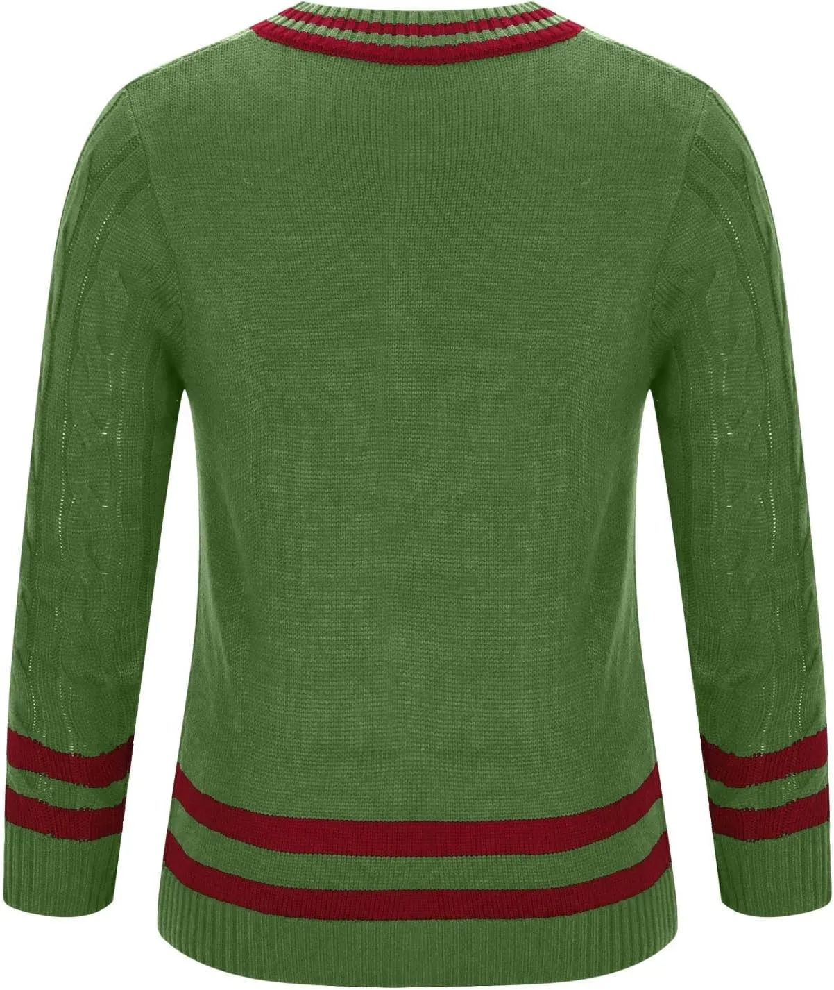 Men's V-Neck Sweaters Long Sleeved Color Patchwork Cable Knitted Sweaters Slim Fit Lightweight Casual Pullover Tops