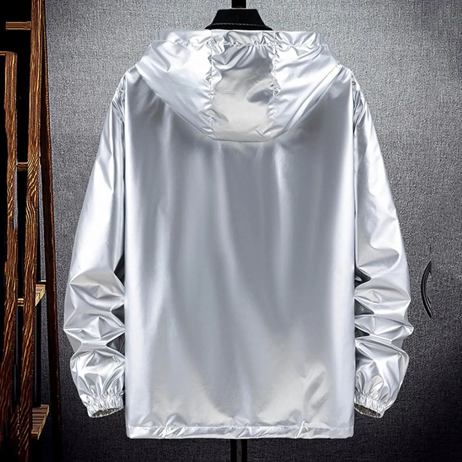 MIDOO Mens Ski Jacket Waterproof Insulated Warm Lined Wool Shirt Jacket Winter Heavyweight Thick Jacket Classic Lapel Jacket