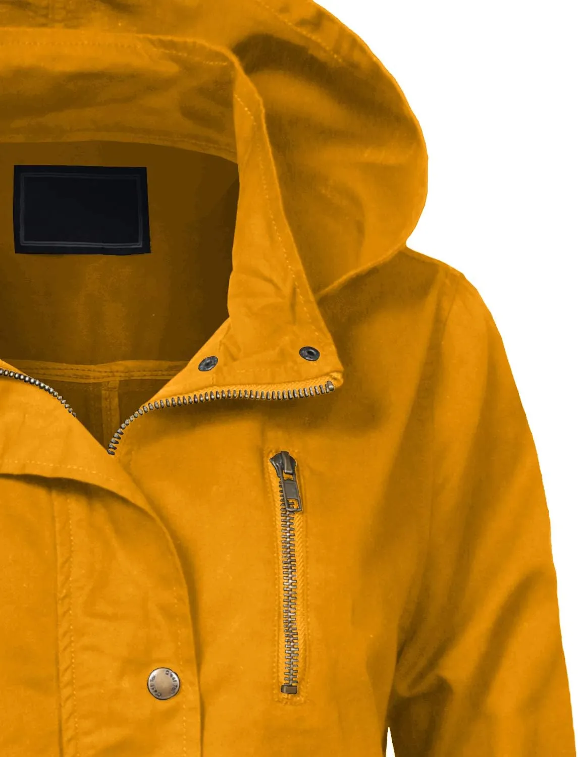 NE PEOPLE Women’s Military Jacket – Anorak Utility Safari Long Sleeve Lightweight Casual Snap Button Stand Collar Parka Coat