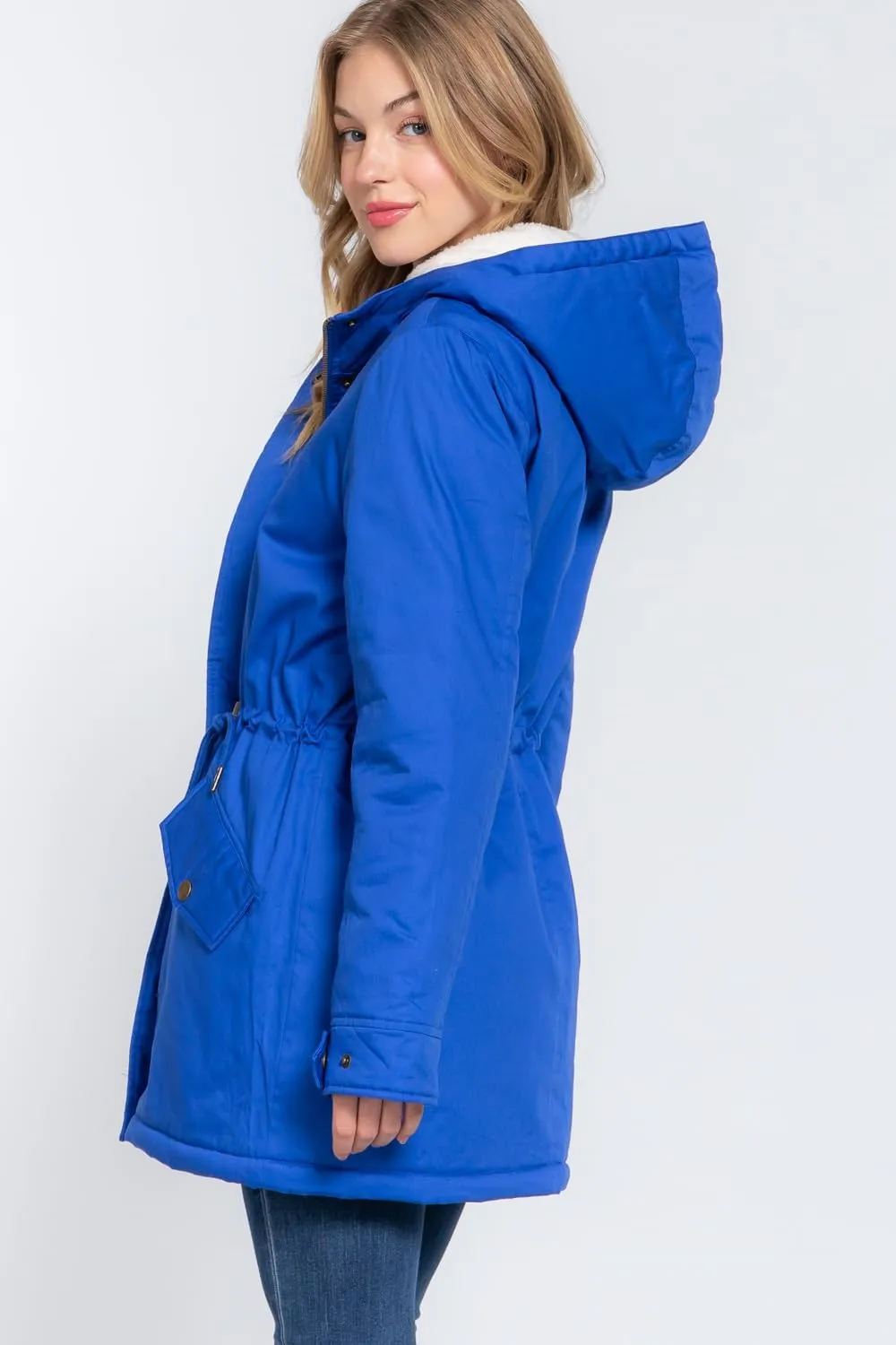 NE PEOPLE Women’s Military Jacket – Anorak Utility Safari Long Sleeve Lightweight Casual Snap Button Stand Collar Parka Coat