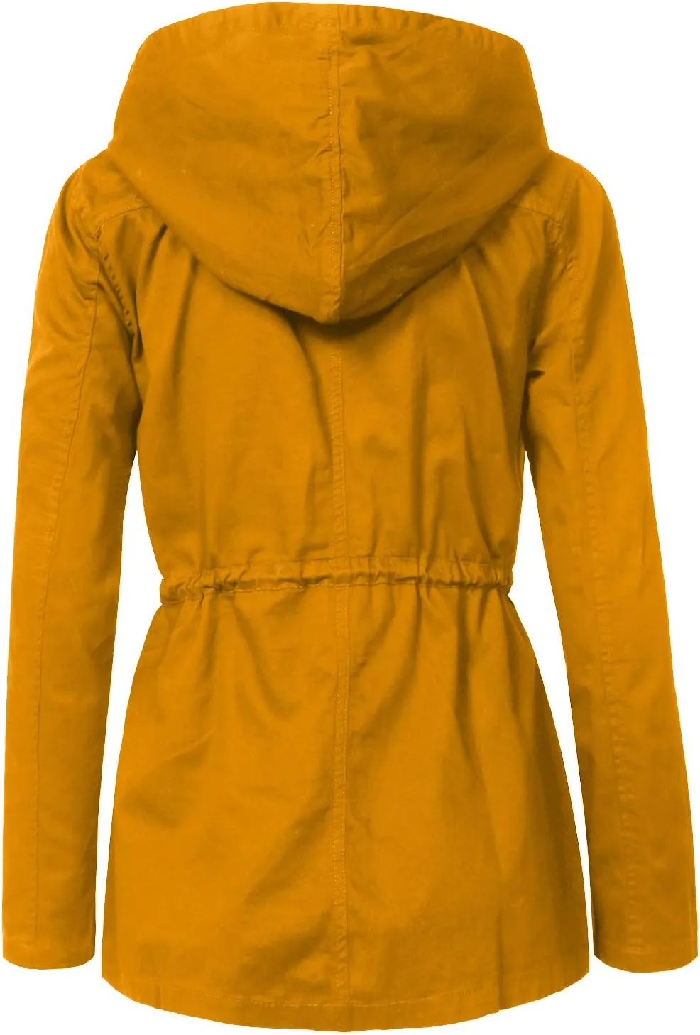 NE PEOPLE Women’s Military Jacket – Anorak Utility Safari Long Sleeve Lightweight Casual Snap Button Stand Collar Parka Coat