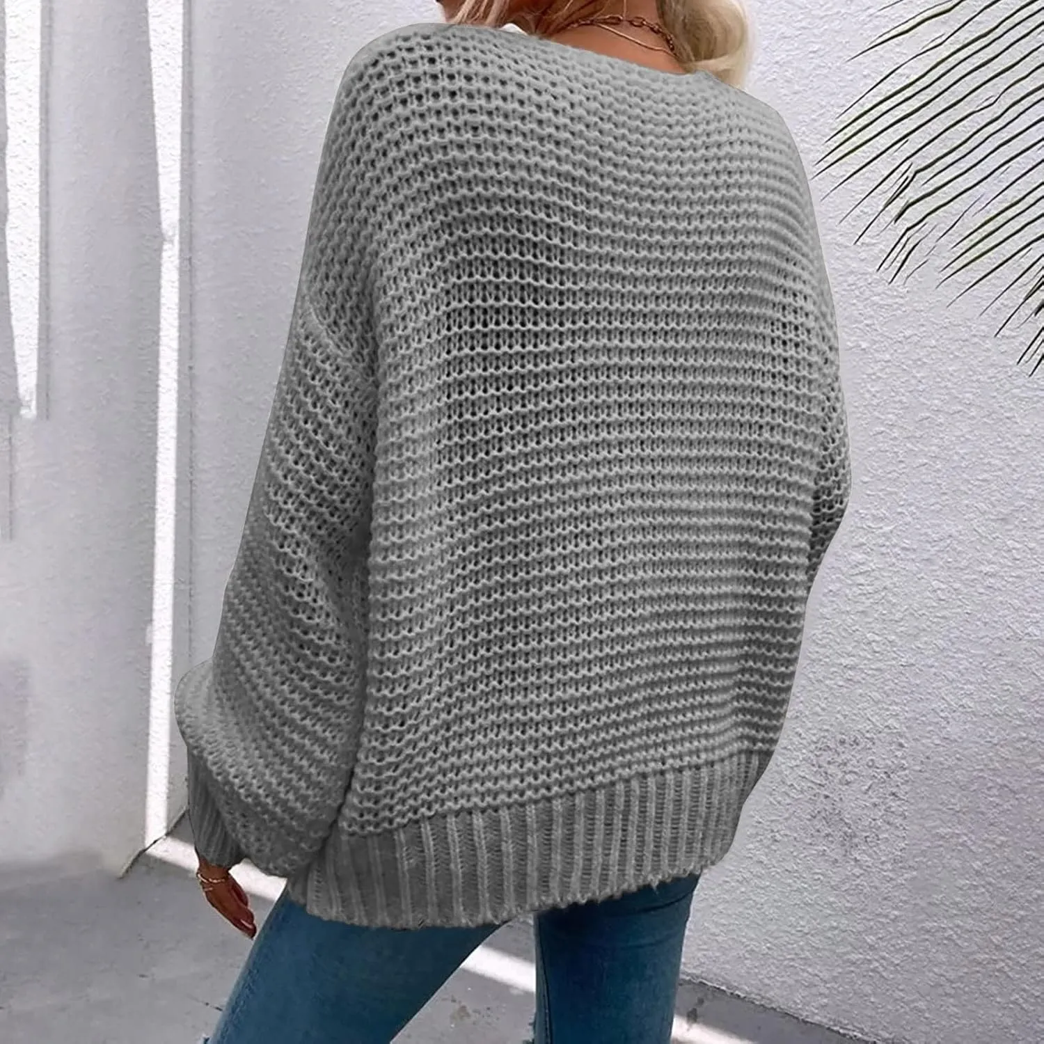 Oversized Chunky Cardigans for Women Trendy Cable Knit Open Fornt Sweaters Casual Loose Long Sleeve Cardigan Sweaters