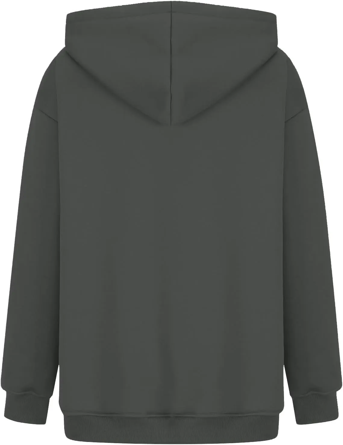 Oversized Hoodies for Women Fleece Drop Shoulder Ribbed Sweatshirt Casual Pullover Loose Fit Long Sleeve Tops w/Pockets
