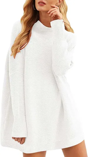 Oversized Turtleneck Sweaters for Women Casual Loose Long Sleeve Slouchy Baggy Knit Tunic Pullovers Fall Outfits
