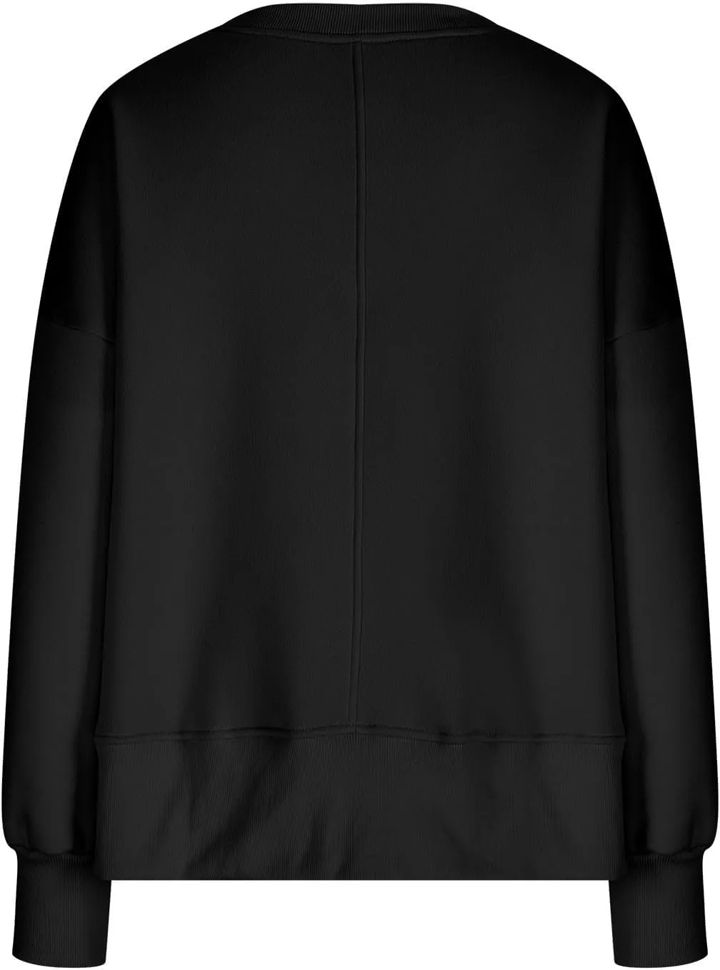 Preppy Sweatshirt For Women Long Sleeve Side Slits Crewneck Tunic Top Casual Fall Soft Pullover Clothes Fashion 2024