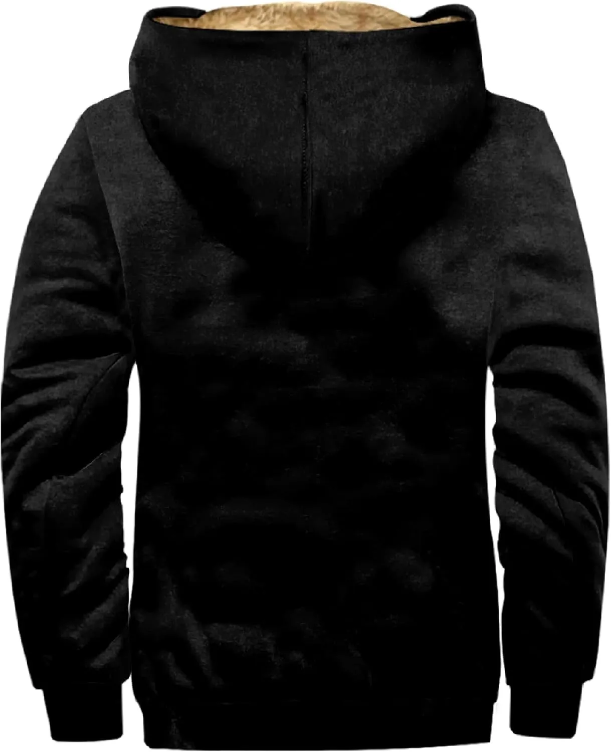 RTRDE Mens Fall Jacket Fleece Lined Zip Up Casual Fashion Hooded Jackets Winter Warm Work Hoodie Coats