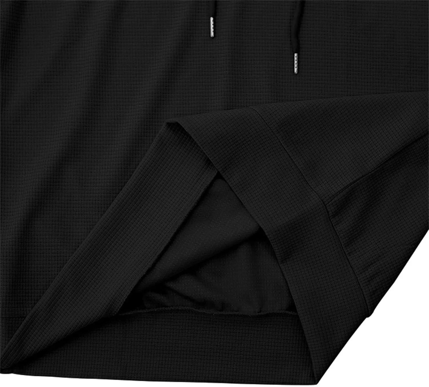 Short Sleeve Hoodies for Men Muscle V Neck Waffle Polo Shirts Slim Fit Golf Shirts Retro Plaid Tops Soft Casual Tees