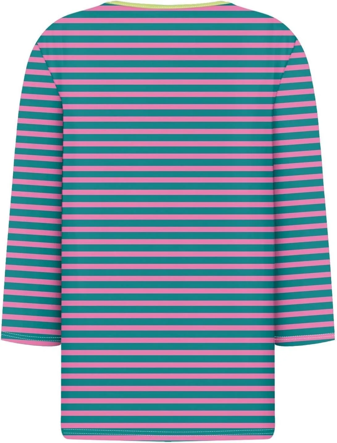 Striped Shirt Women Oversized Color Block Long Sleeve Sweatshirt Pullover Slim Henley Collar Tops Blouse Basic Tee