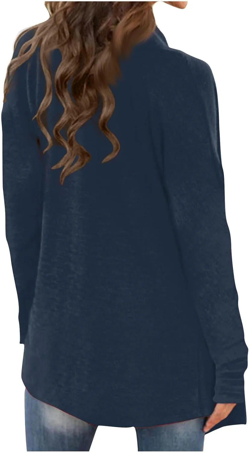 Summer Cardigans for Women Lightweight Printed Kimono Open Front Tops Long Sleeve Coat Elegant Clothes