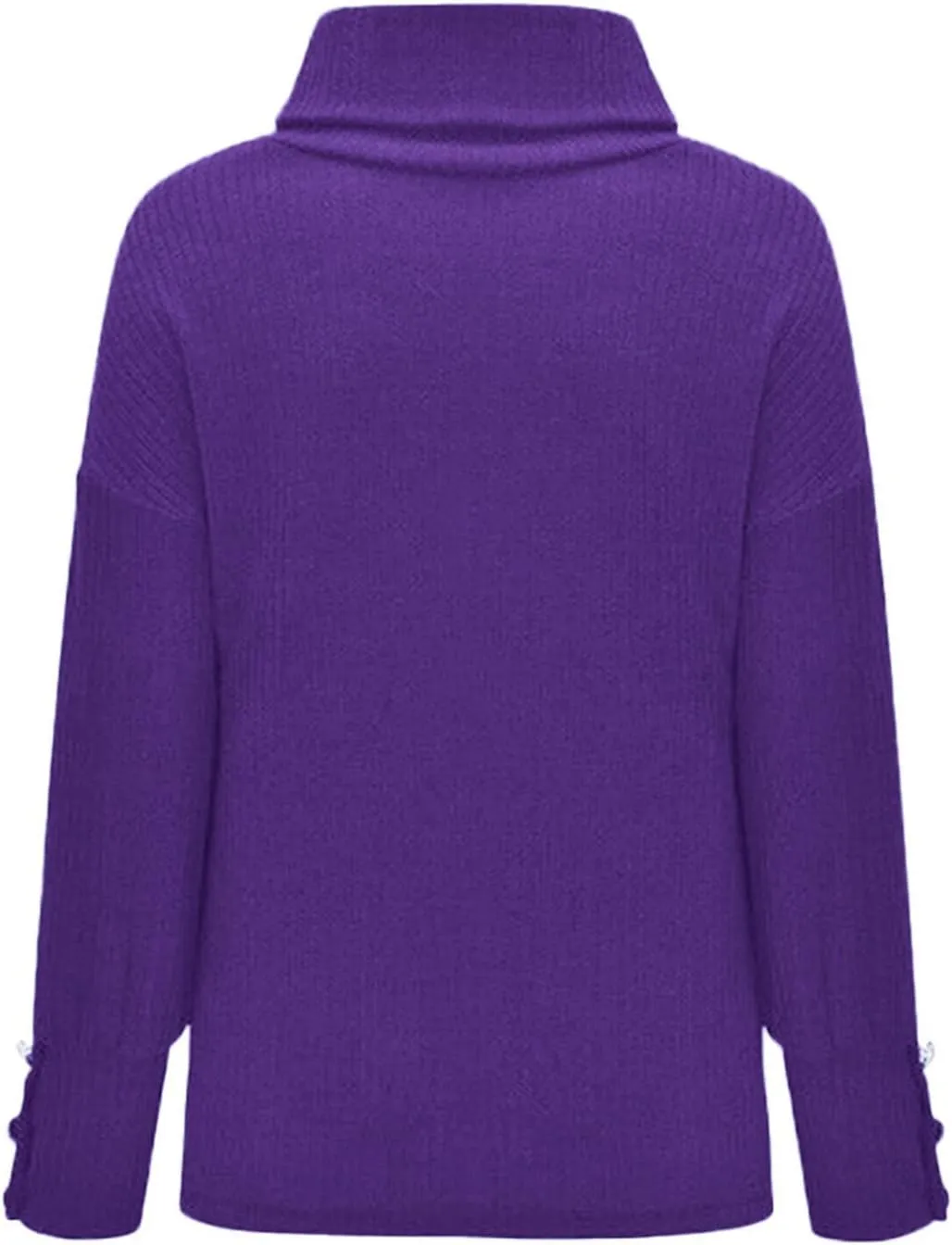 Sweaters for Women Trendy 2023 Fall Fashion Knitted Tops Plus Size Long Sleeve High Neck Pullover Sweaters