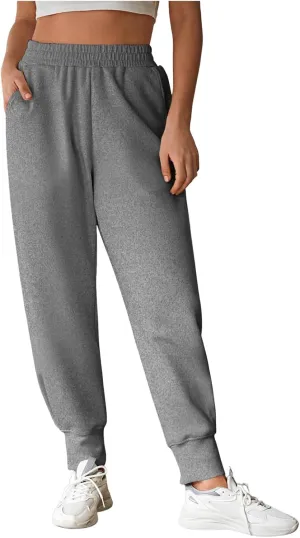 Sweatpants Women Joggers Pants Ultral Soft Comfy Sweat Pants Running Athletic Lounge Relaxed Fit Tapered Leg with Pockets
