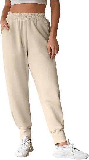 Sweatpants Women Joggers Pants Ultral Soft Comfy Sweat Pants Running Athletic Lounge Relaxed Fit Tapered Leg with Pockets