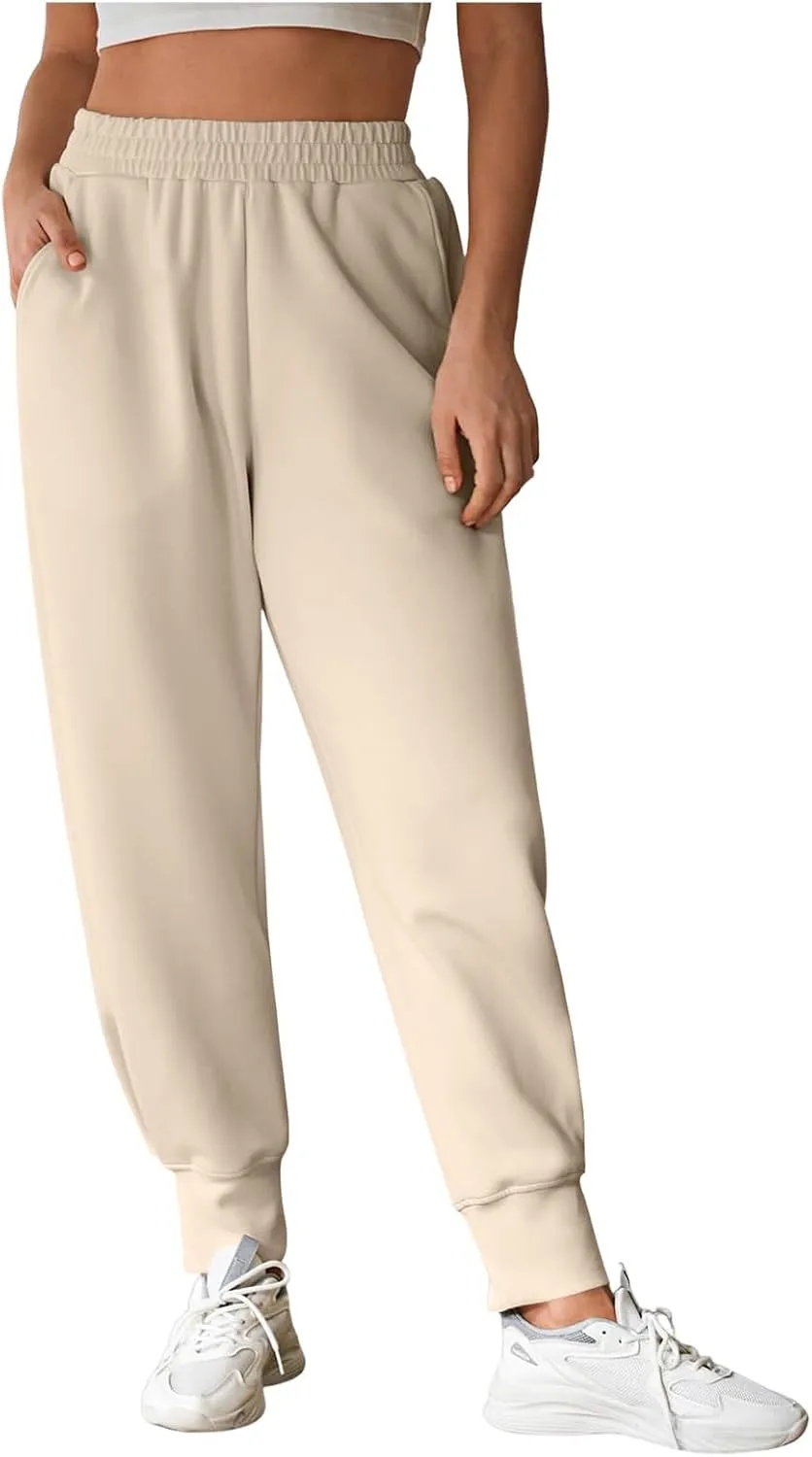 Sweatpants Women Joggers Pants Ultral Soft Comfy Sweat Pants Running Athletic Lounge Relaxed Fit Tapered Leg with Pockets