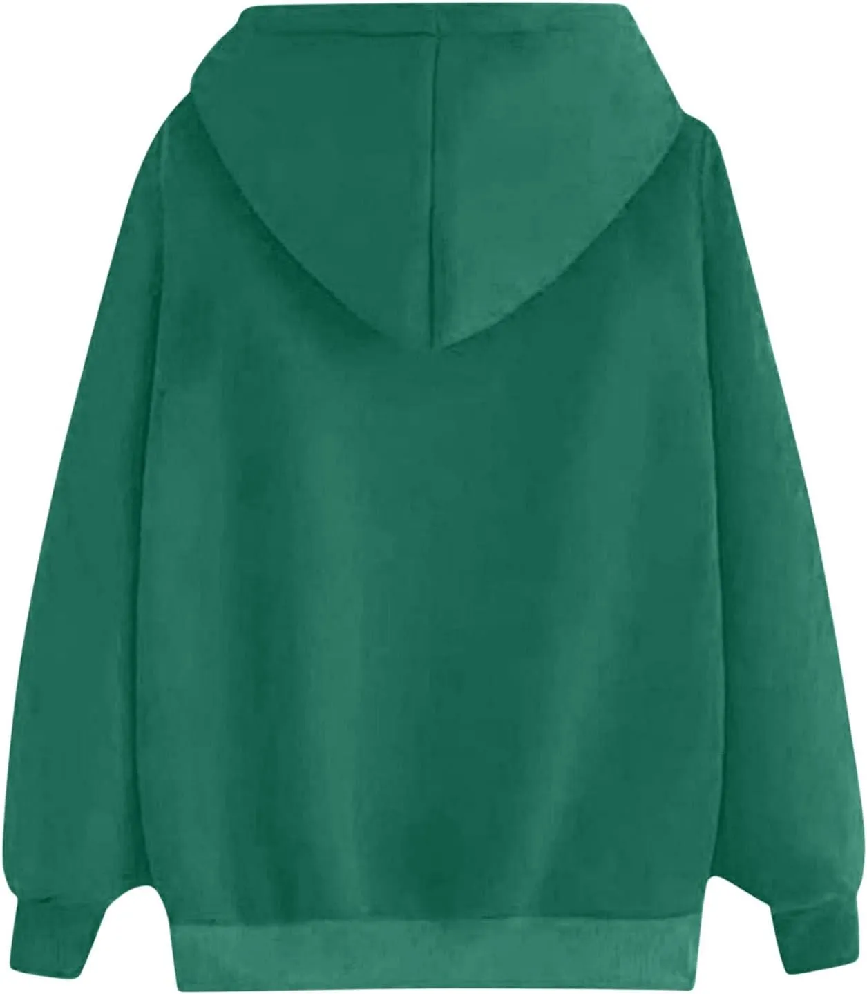 Sweatshirt for Women Funny Print Graphic Solid Drawstring Hoodies Loose Fit Soft Long Sleeve Outfit Tops with Pocket