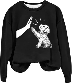 Sweatshirts for Teen Girls 2024 Fashion Crewneck Long Sleeve Sweater Pullover Casual Fleece Soft Cute Graphic Tops