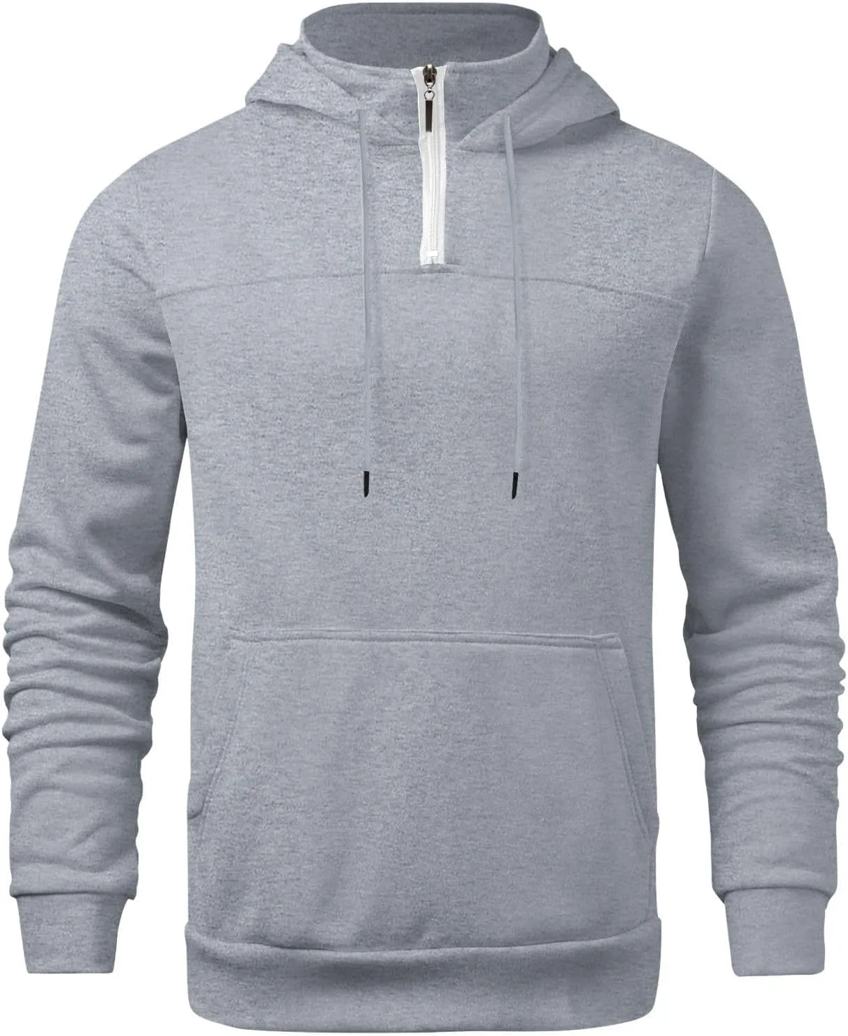Tactical Hoodies for Men 1/4 Zip Pullover Fall Winter Thick Warm Sweatshirt Casual Long Sleeve Shirts Jumper Loose Tops