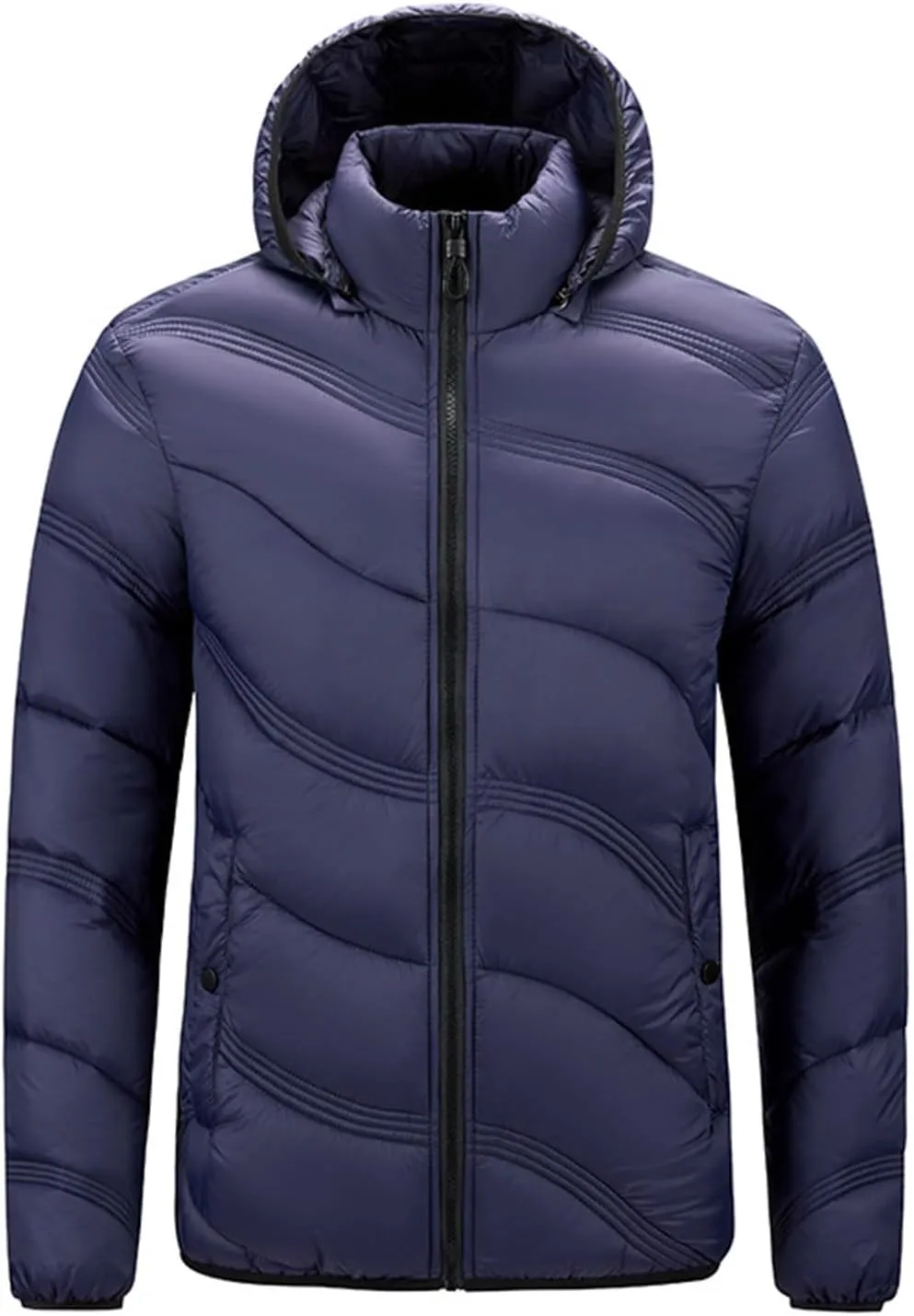 Today Prime Big Deal on Overshirt Jacket Men Light Weight Rain Jackets Men Canvas Utility Jacket Men Shirt Jacket Fleece Lined Jacket Mens Hoodie A-Dark Blue