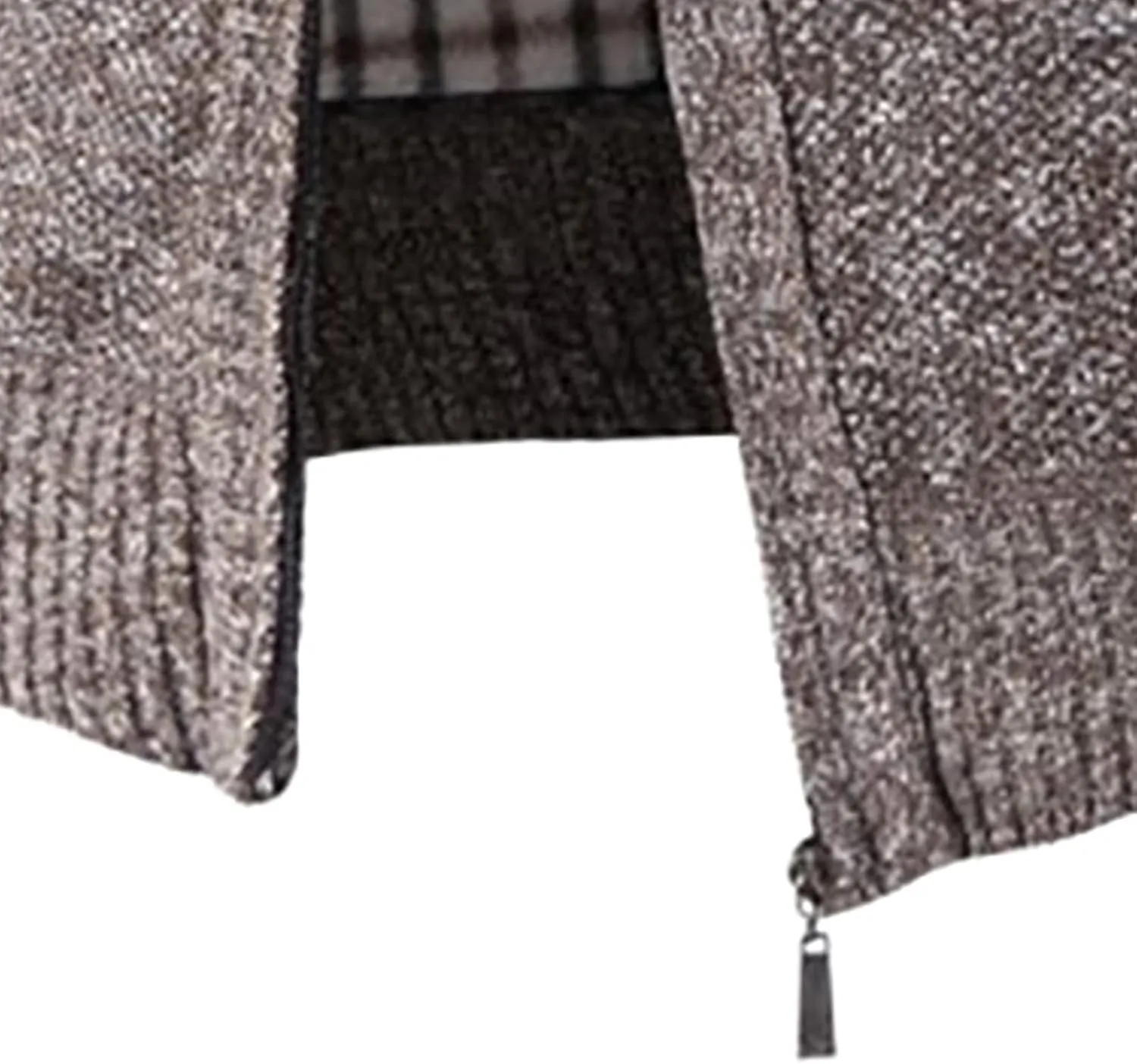 tuduoms Mens Full Zip Cardigan Thick Fleece Lined Sweater Coats Warm Winter Color Block Thermal Sweatshirts Jackets Pocket