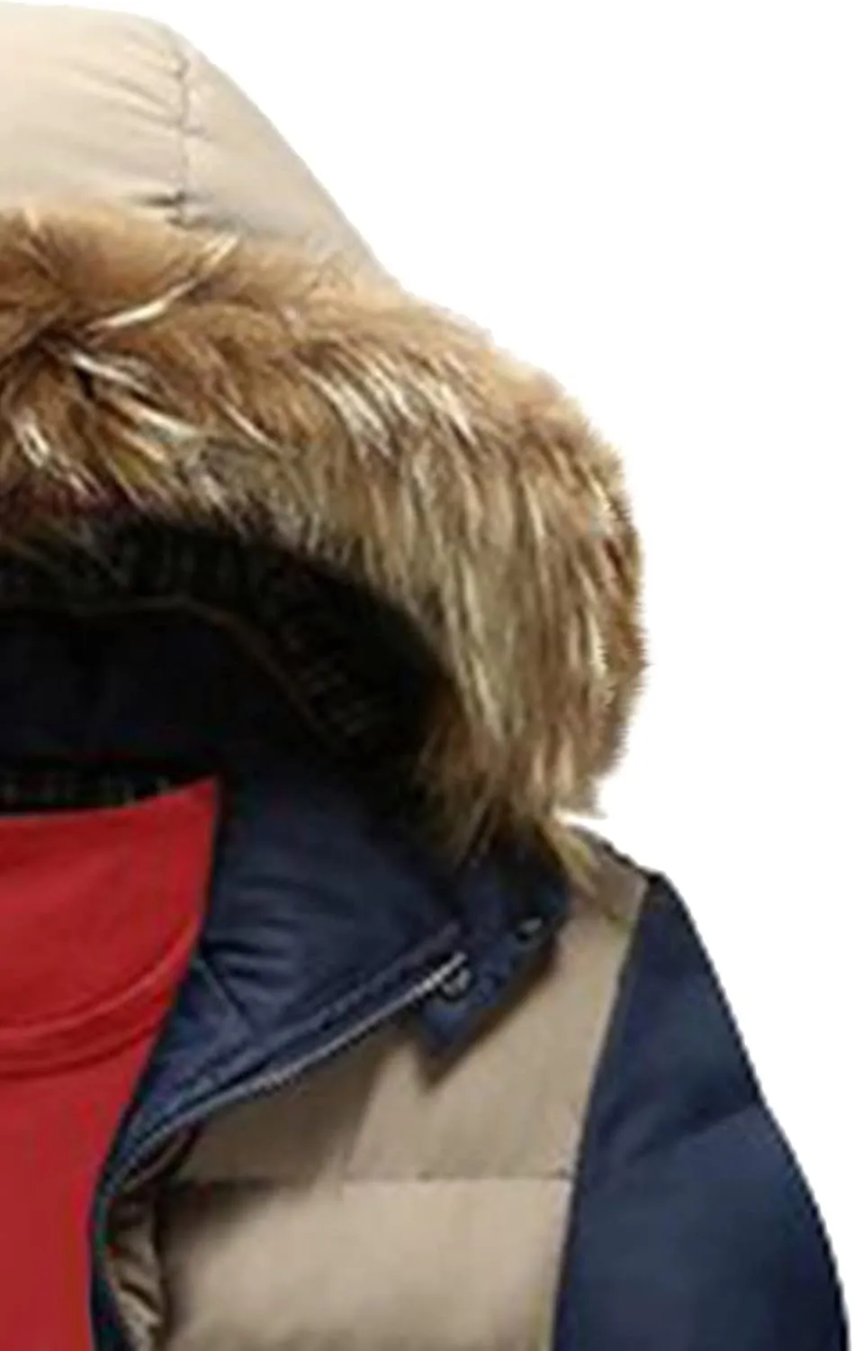 tuduoms Mens Vintage Puffer Jacket Hooded Slim Fit Warm Winter Quilted Down Coat Water-Resistant Padded Bubble Outwear