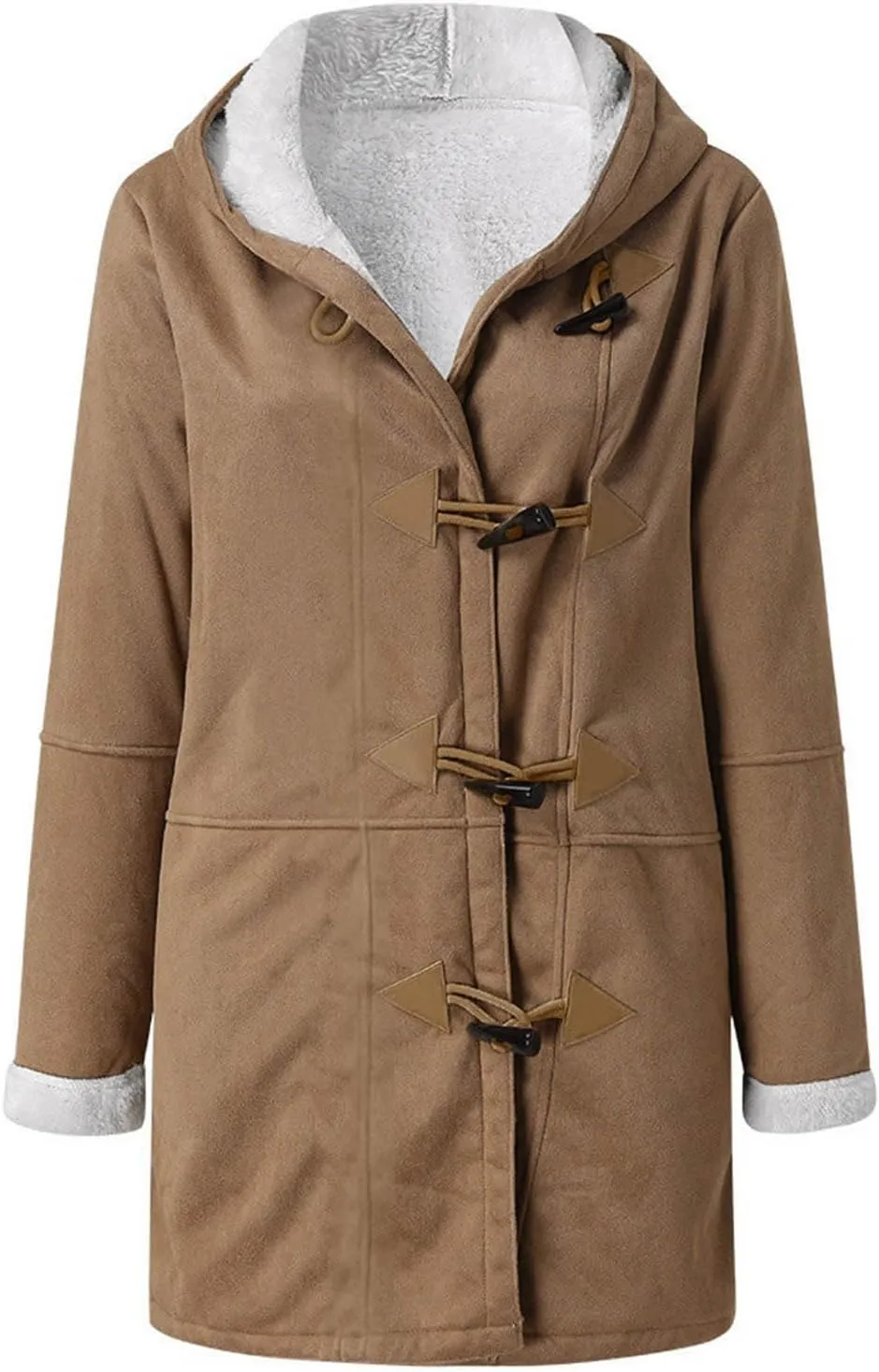 Winter Coats for Women Plus Size Fleece Lined Jackets Oversized Hooded Parka Peacoats Winter Warm Outerwear